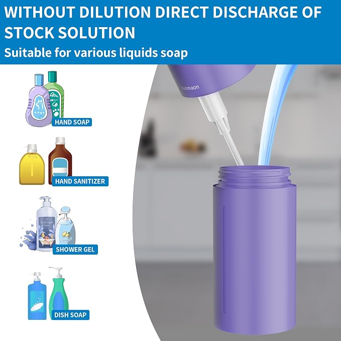 Automatic Soap Dispenser Touchless, Hands-Free, Long Battery Life, Compatible - Image 3