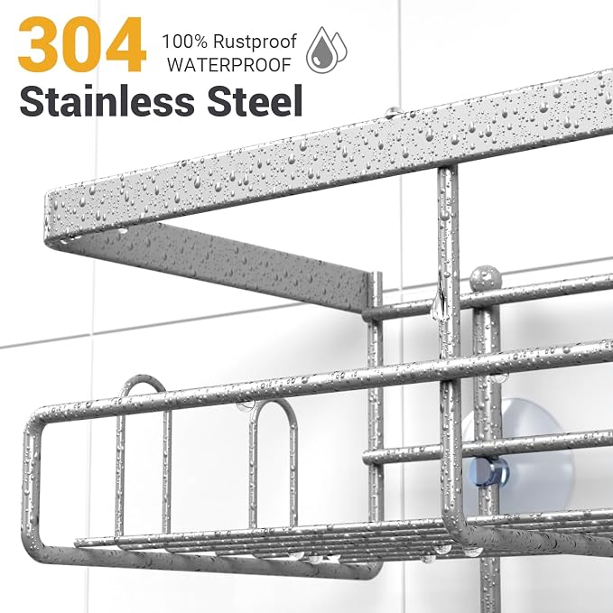 Hanging Shower Caddy Over Showerhead - Image 3