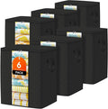 6 Pack Clothes Storage Bags 80L Blanket Storage Container by Unknown