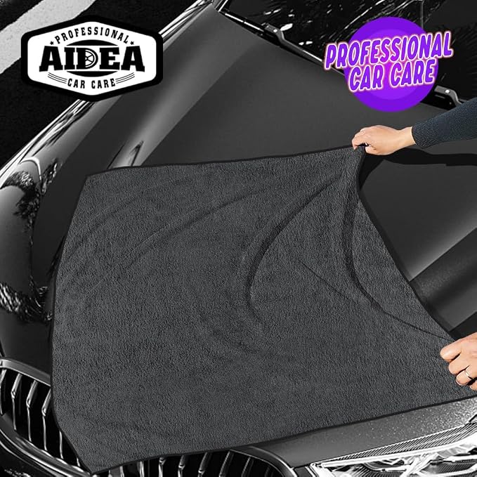 AIDEA Microfiber Towels for Cars-2PK, Large Professional Car Drying Towel - Image 7