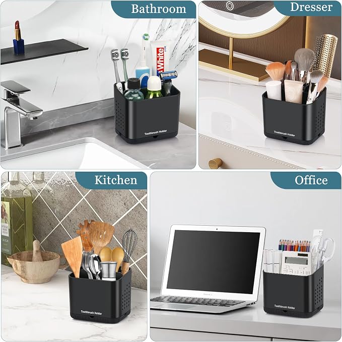 Toothbrush Holders for Bathrooms, Toothbrush and Toothpaste Holder | Easy To - Image 7