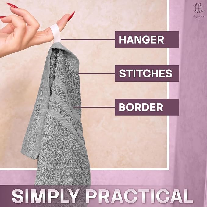 CORE 4-Piece Cotton Hand Towels - Image 5