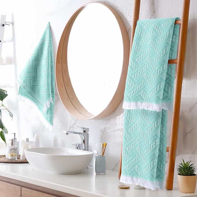 HunnmingRe 4 Pack Boho Hand Towel - Image 7