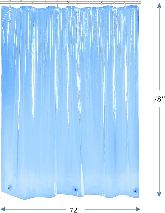 AmazerBath 72x78 Long Shower Curtain Liner, Waterproof PEVA Shower Liner - Image 7