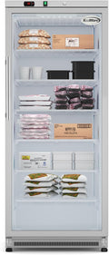 KoolMore 21 Cu. Ft. Commercial Freezer with Glass Door in White - Manual Defrost (KM-FMD20WGD)