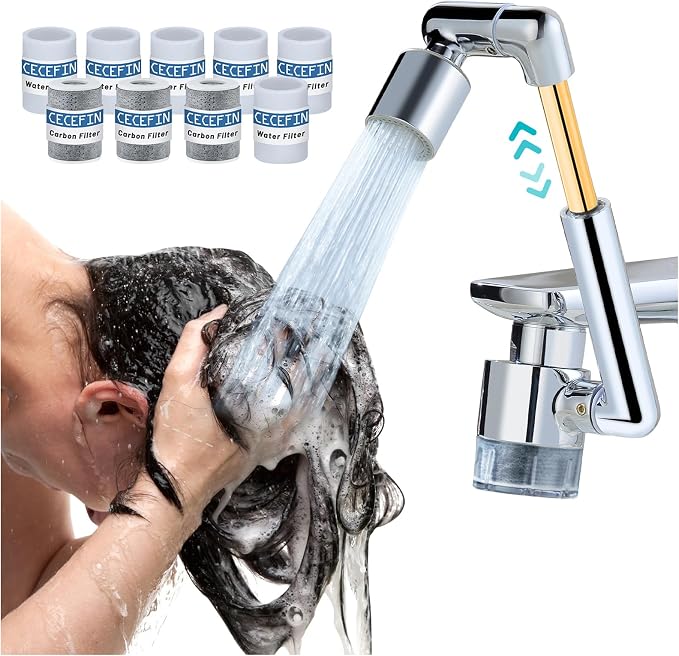 CECEFIN 1440° Sink Water Filter Faucet Extender 3.0, Telescopic Robotic Arm | by CECEFIN