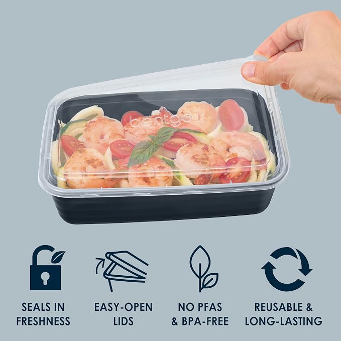 Bentgo Prep - 20-Piece 1-Compartment Reusable Meal Prep Containers - Image 5