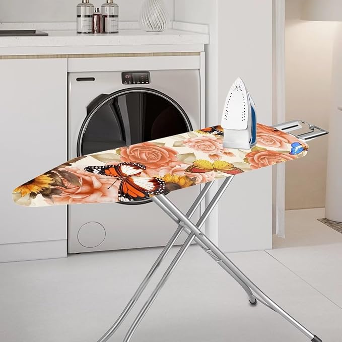 Butterfly Floral Ironing Board Cover Full Size Scorch Resistant Padding Heat - Image 2