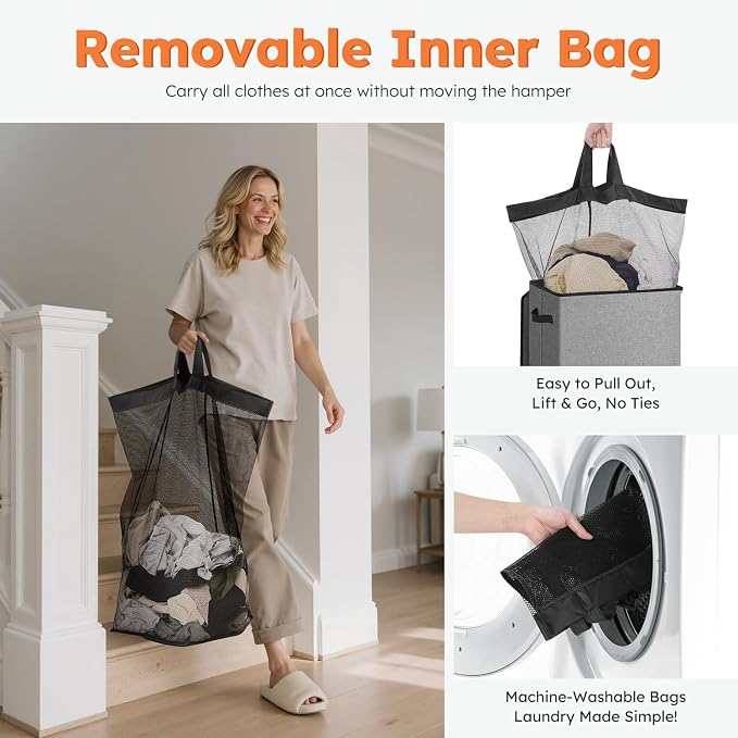 SOLEDI 100L Laundry Hamper - Image 6