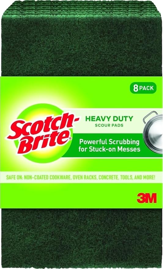 Scotch-Brite Heavy Duty Scouring Pad, 8 Pack | Dish Scrubber by Unknown