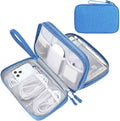 FYY Electronic Organizer, Travel Tech Pouch Bag, Cyan | Wrist Strap, Waterproof by FYY
