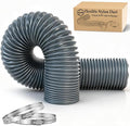 Diesel Heater Ducting 3inch 8FT, Nylon Flexible Duct Hose, Insulated Duct Vent Hose for Diesel Heater, 3D Printer, Dryer Vent, RV, Boat Blower, Ventilation Systems, Gery