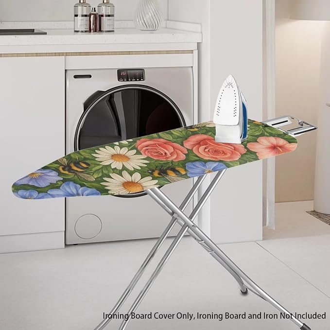 Rose Ironing Board Cover Non Stick Scorch Ironing Board Cover and Pad Standard - Image 2