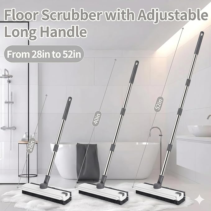 3 in 1 Floor Scrub Brush, Floor Scrubber - Image 2