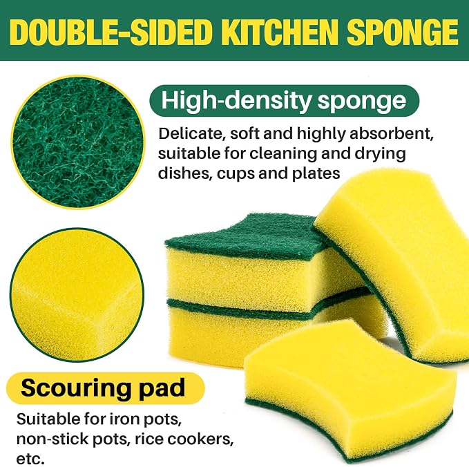 MAQIHAN 18PCS Kitchen Sponges - Image 2