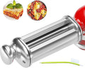 Pasta Roller for Kitchenaid Stand Mixer, Stainless Steel pasta roller attachment with 8 Adjustable Thickness Knob, Dough Pasta Roller pasta roller attachment for Raviolis Pasta