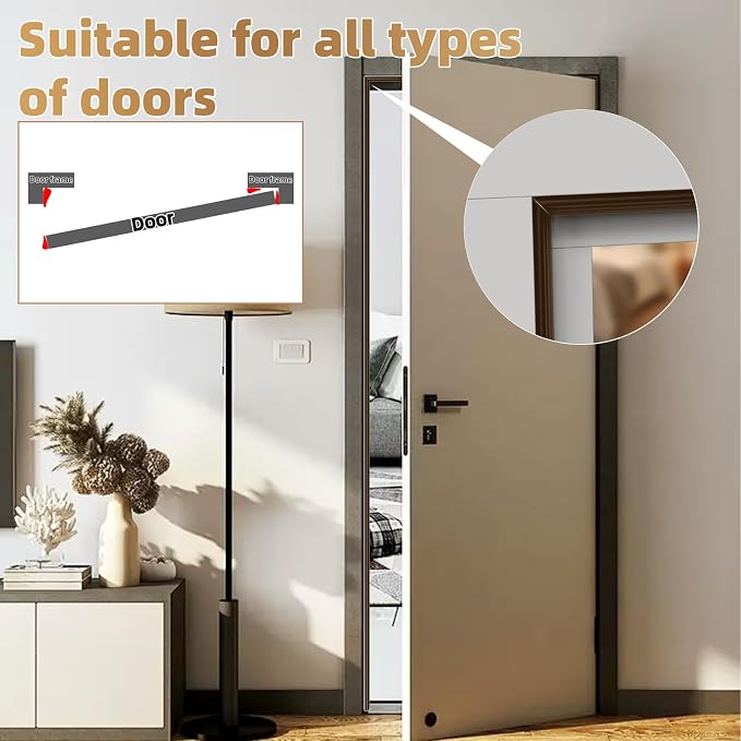 Kneelisa 2Pcs×196” Wedge-Shape Foam Window Weather Stripping Door Seal | - Image 5