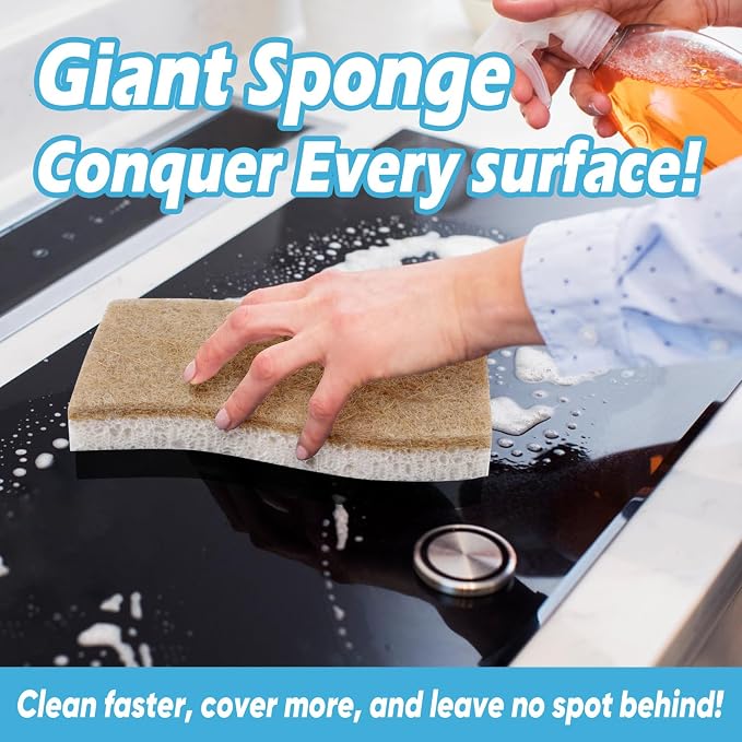 AIDEA XL Sponges Kitchen-6Count, Non-Scratch Scrub Sponge - Image 5