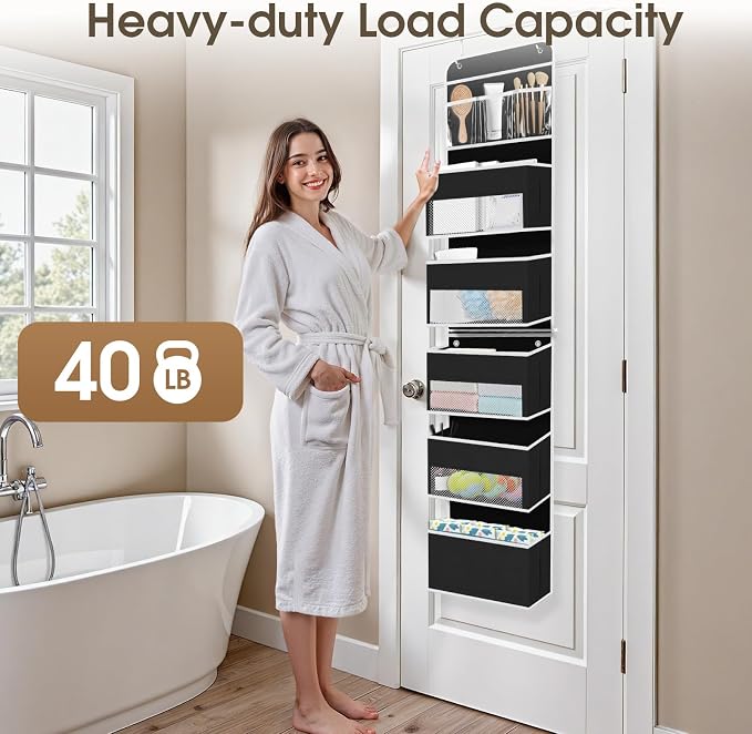 1Pack Over The Door Organizer Large Capacity Hanging Storage Room Organizer - Image 5