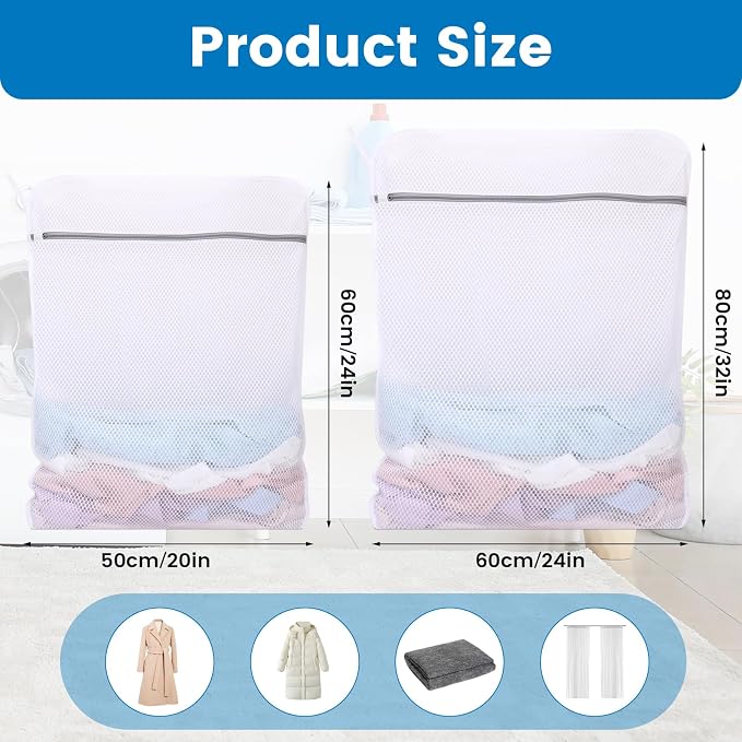 Dntorx 2 Pack X-Large + XX-Large Mesh Laundry Bags - Image 2