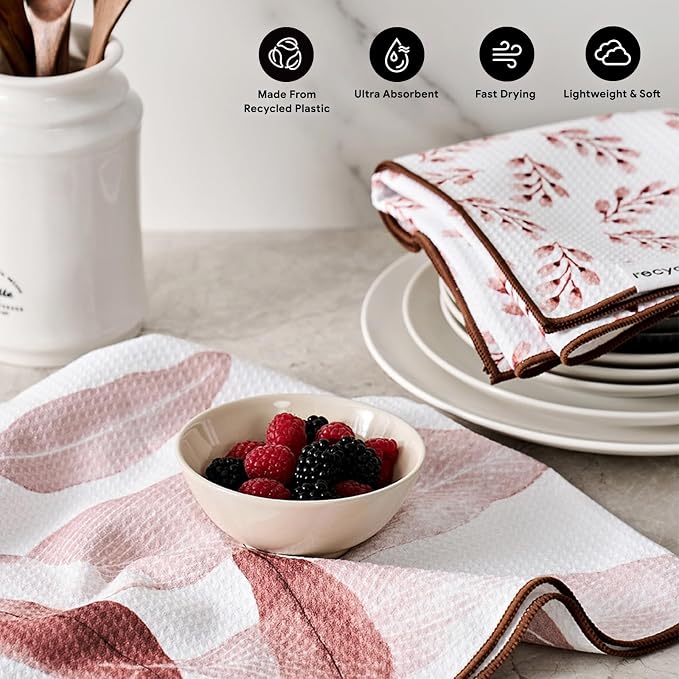 RECYCO Waffle Kitchen Towel Set of 2 - Image 2