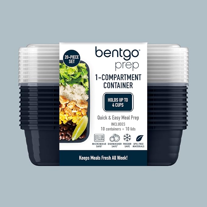 Bentgo Prep - 20-Piece 1-Compartment Reusable Meal Prep Containers - Image 9