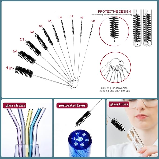Set of 12 Tube Pipe Cleaners Brush Kit - Image 5