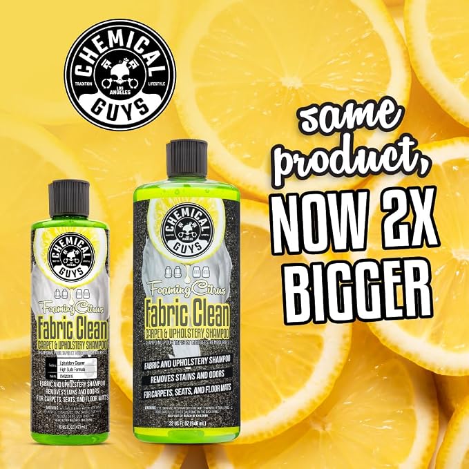 Chemical Guys, Foaming Citrus Fabric & Carpet Cleaner, Seats & Mats, 32 oz | - Image 6