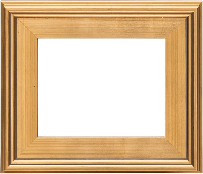 Creative Mark Plein Air Wooden Picture Frame - 8X10 Gold - Professional Single Frame for Art Panels, Stretched Canvas, Pictures, glass and backing not included