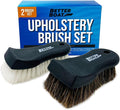 Upholstery Brush Set, Carpet and Car Cleaning Brushes, Horsehair Detailing | by BetterBoat