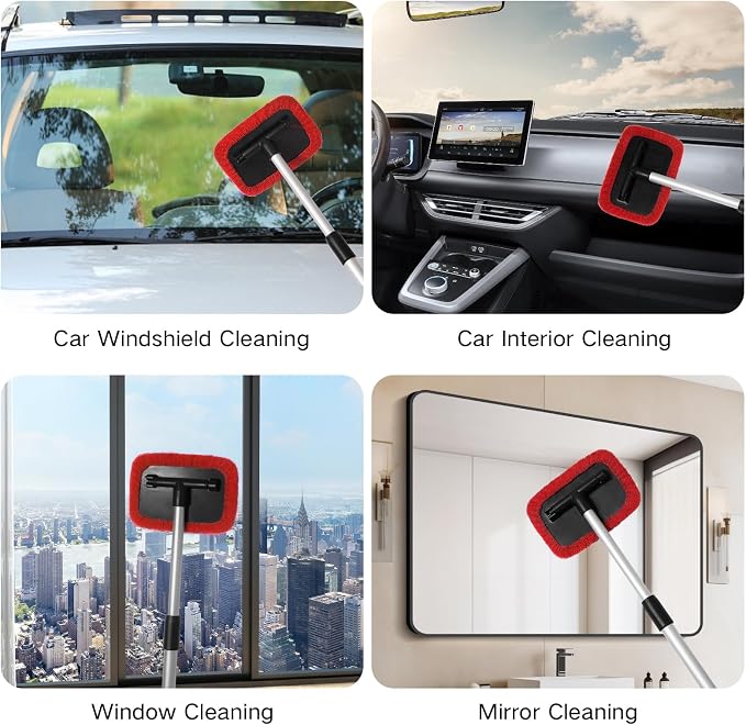 Qydipclin 11pcs Windshield Cleaner Tool, Car Window Cleaning Wash Kit - Image 8