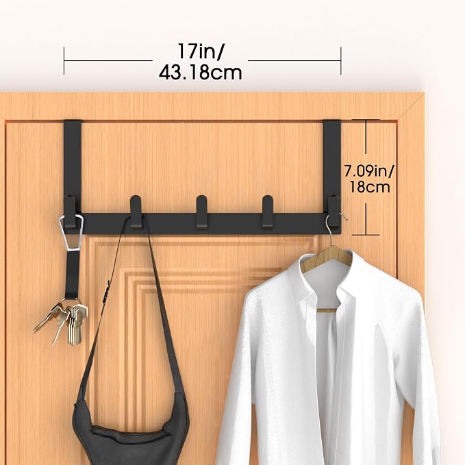 Over The Door Hooks Hanger, Heavy Duty Rack - Image 3
