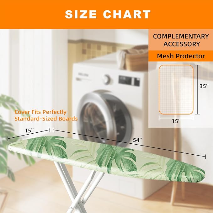 Ironing Board Cover 15x54 Inch- Standard Cotton Cover - Image 3