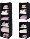 GRANNY SAYS 6-Shelf Hanging Closet Organizer, Foldable Storage, No-Sag Support by GRANNYSAYS