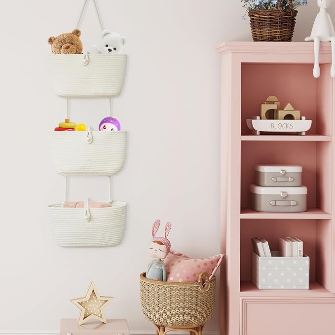TeoKJ 3-Tier Hanging Baskets for Storage - Image 3