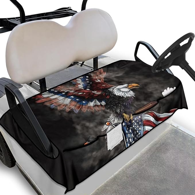 Golf Cart Seat Cover Cushion Designed for All Weather Outdoor Use, Featuring Waterproof Layer and Non-Slip Backing