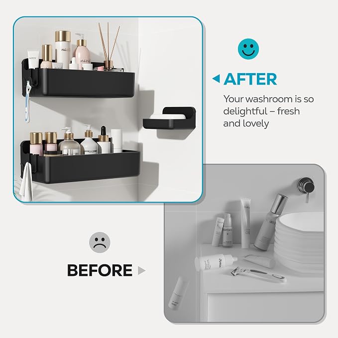 Nieifi Adhesive Shower Shelves, 3 Pieces - Image 7