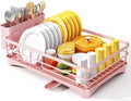 SNTD Dish Drying Rack for Kitchen Counter, 11.8" W x 16.7" L, Large Capacity by SNTD