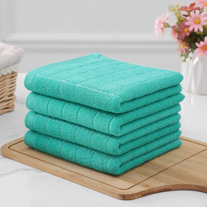 Homaxy 100% Cotton Terry Kitchen Towels, 6 Pack - Image 7