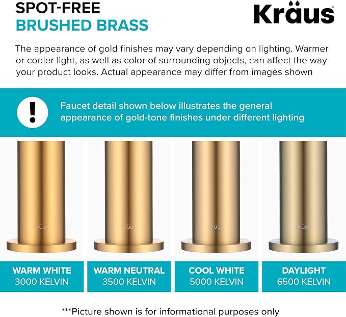 KRAUS Purita 100% Lead-Free Kitchen Water Filter Faucet in Brushed Brass - Image 6