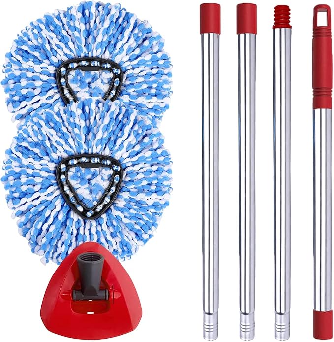ANREKEYH Spin Mop Head, Handle Replacement by ANREKEYH