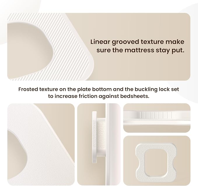 4PC-Bed Sheet Holders, Secure Bed Sheets, ABS Material, One-Time Installation | - Image 5