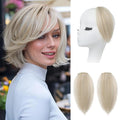 REECHO Clip in Hair Volumizer, Short Thick Clip in Hairpieces Adding Extra Hair Volume Extensions for Women with Thin Fine (Pearl Ash Blonde, 8 Inch(Pack of 2))