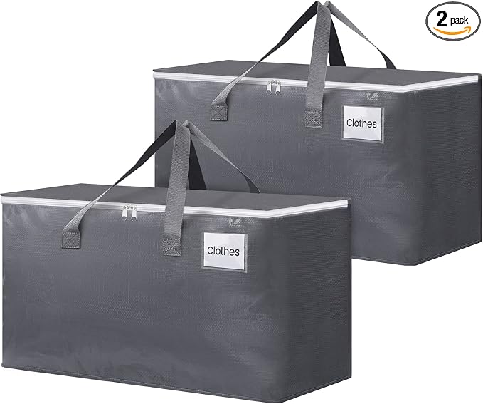 BlissTotes Large Moving Bags, Storage Bags, 93L-2 Pack | Moving Bags by BlissTotes