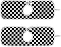 Checkered Black and White Sink Mat by Tatenale