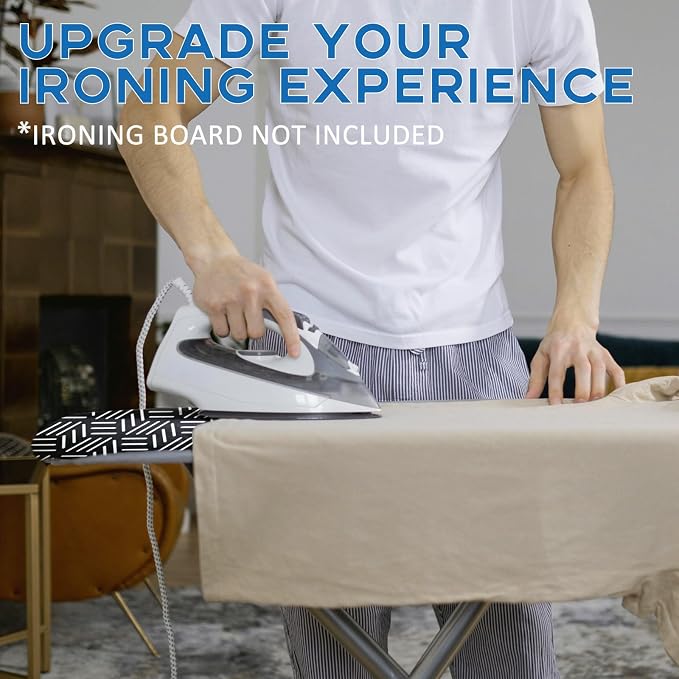 Black Ironing Board Cover and Pad 15x54, RAINHOL Extra Thick Standard Size - Image 6