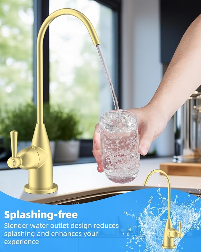 Hibbent Drinking Water Faucet for Bar and Kitchen Sink, Stainless Steel Reverse - Image 3