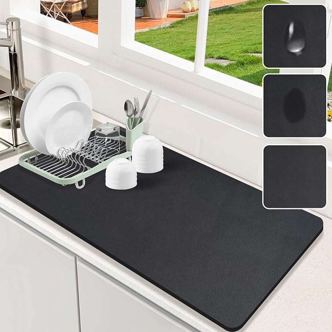 Dish Drying Mat for Kitchen Counter, 17x31.5 Pad by Etomiel