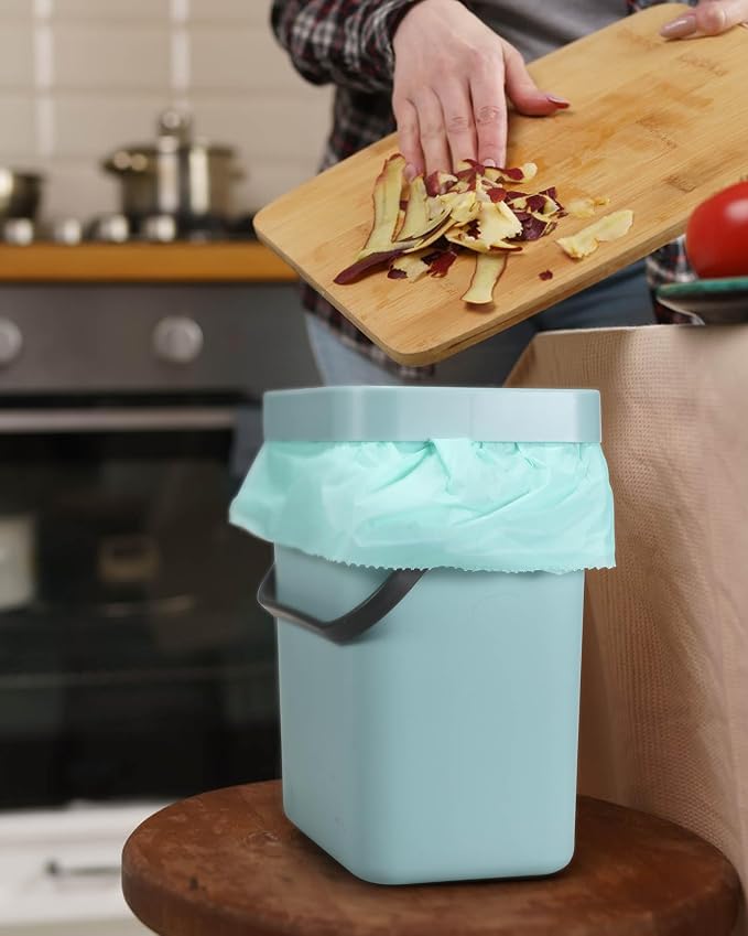 AYOTEE 1.2 Gallon Small Trash Bags Compostable Garbage Bags, Strong Bathroom - Image 7