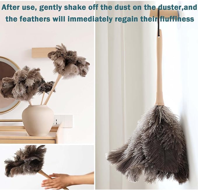 DDZMZ Ostrich Feather Duster for Cleaning - Image 7